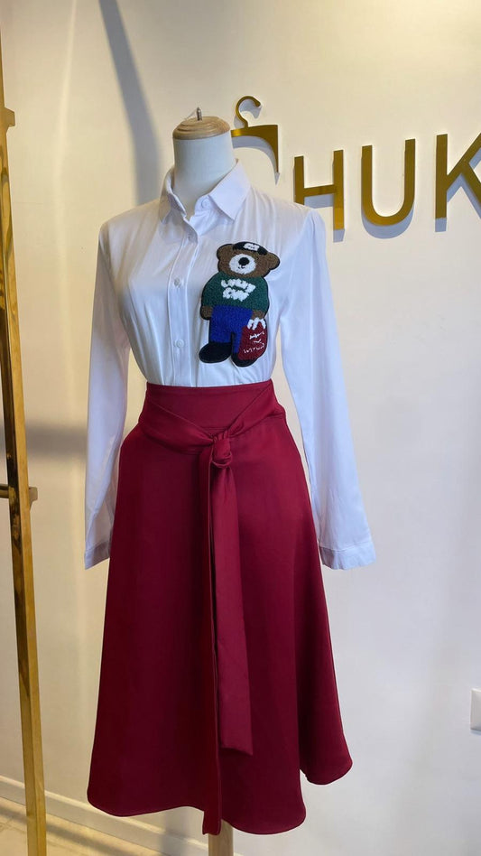 חולצת דובי מכופתרת